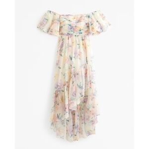 Off-The-Shoulder Floral Dress